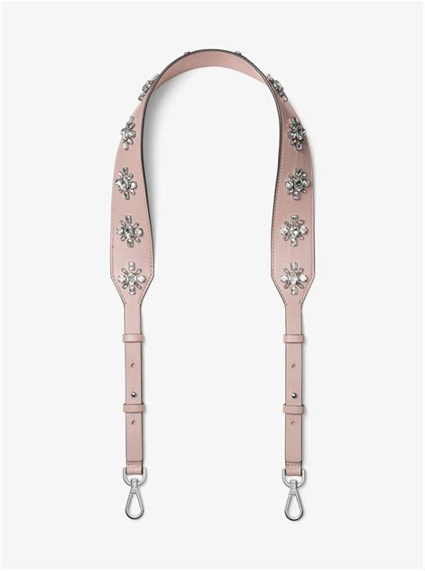 michael kors flower bag strap|Michael Kors shoulder strap replacement.